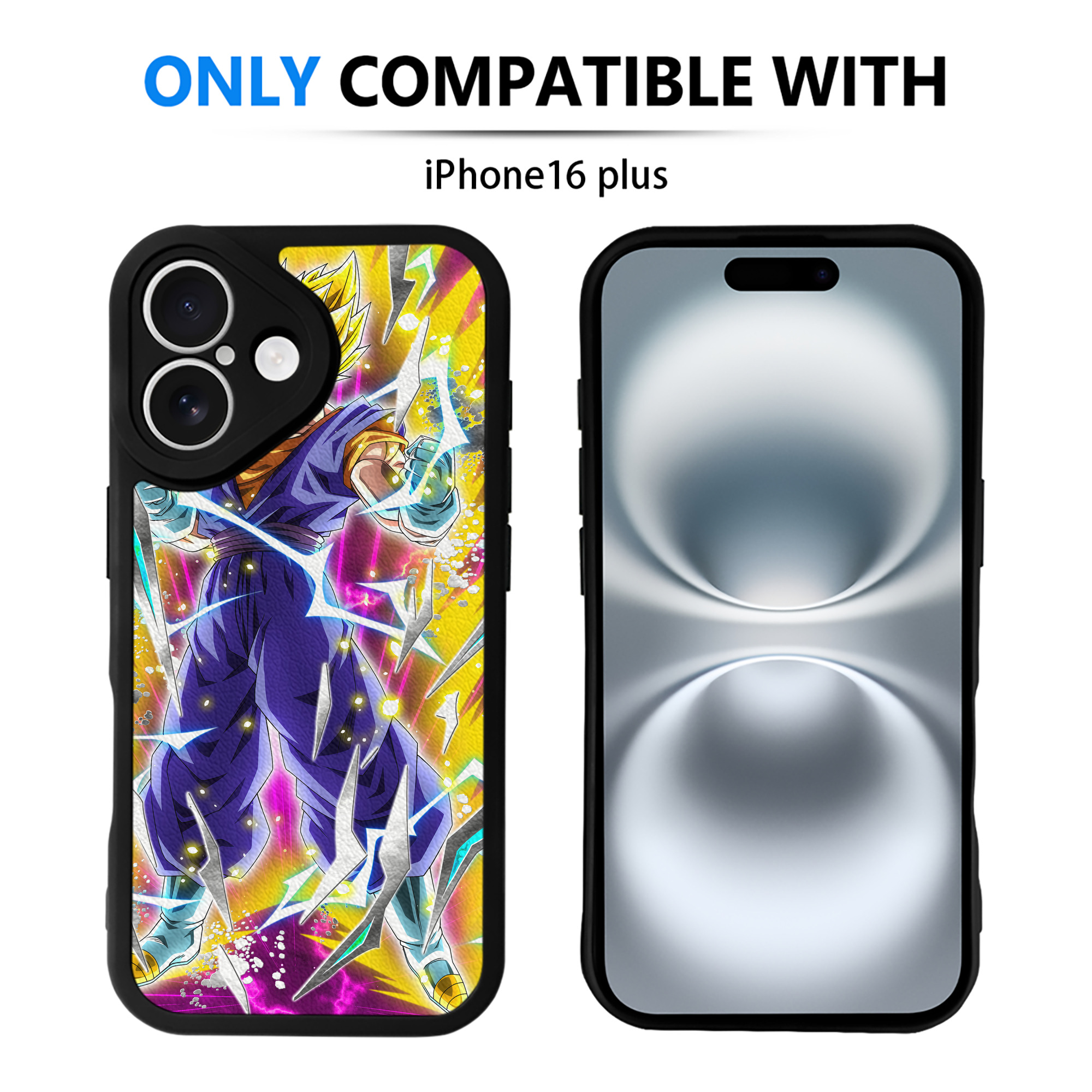 （画像用） ドラゴンボール DRAGON BALL 【iPhone 16シリーズ対応】シリコンスマホケース（レザー調） 材質：シリコン
